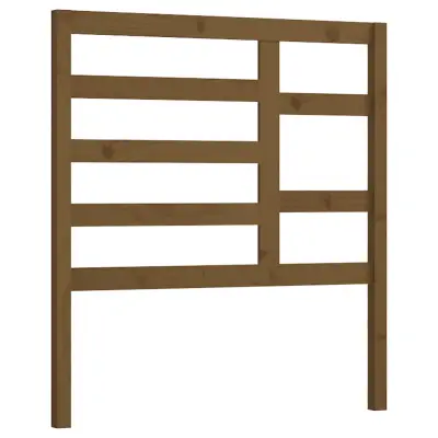 vidaXL Posteljno vzglavje medeno rjavo 96x4x104 cm trdna borovina