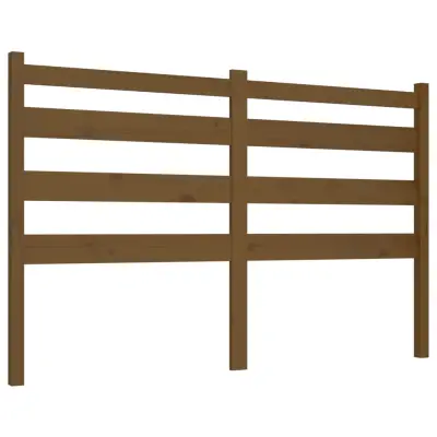 vidaXL Posteljno vzglavje medeno rjavo 206x4x100 cm trdna borovina