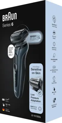 BRAUN Brivnik 6 61-N1000s črna/siva
