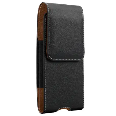 6,5-palcna navpicna torbica za pas za pametni telefon – crna