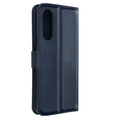 Sony Xperia 10 V / 10 VI Case, Wallet Flip - Prestifold kolekcija Polno?no modra