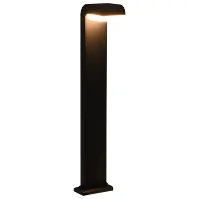 vidaXL Zunanja LED svetilka 9 W črna ovalna