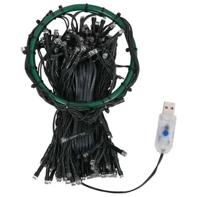 vidaXL Lučke za novoletno jelko 210 LED lučk 210 cm