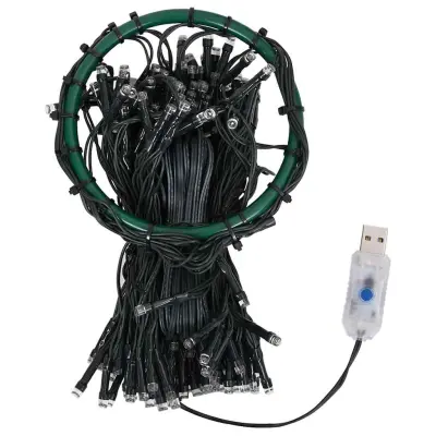 vidaXL Lučke za novoletno jelko 180 LED lučk 180 cm