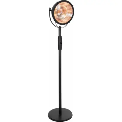 Sunred Stoječi grelnik Indus 2100 W halogenski črn