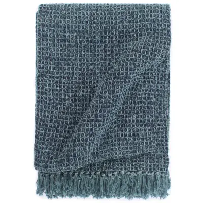 vidaXL Odeja iz bombaža 220x250 cm indigo modra