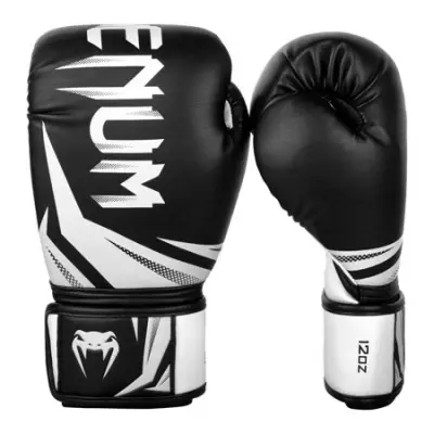 Venum Challenger 3.0 Boxing Gloves, Black/White - 14 oz