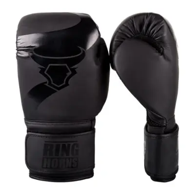 Ringhorns Charger Boxing Gloves, Black/Matte - 16 oz