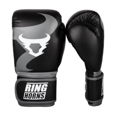Ringhorns Charger Boxing Gloves, Black - 14 oz