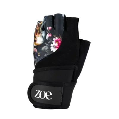 Zoe Floral Fitness Gloves, Sayuri - XXS
