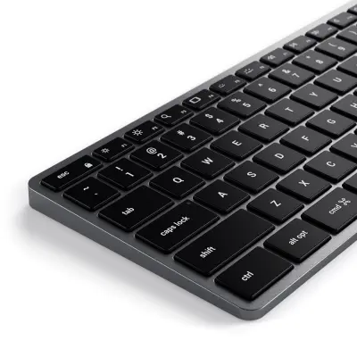 Satechi Slim W3 USB-C BACKLIT Wired Keyboard - US - vesoljsko siva