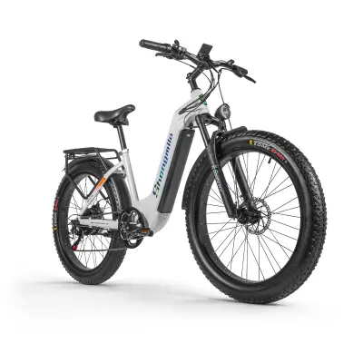Električno kolo Shengmilo 500W Motor Step-Up, električno kolo za odrasle z vgrajeno baterijo in napeljavo v okvirju, 48V17,5Ah odstranljiva baterija,