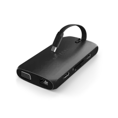 Satechi USB-C On-the-go Multiport adapter – črna