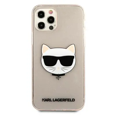 Ovitek KARL LAGERFELD KLHCP12LCHTUGLLGO, Iphone 12 Pro Max, zlat