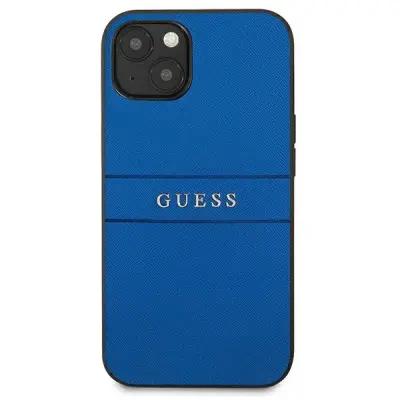 Ovitek GUESS Saffiano GUHCP13MPSASBBL, Iphone 13, moder
