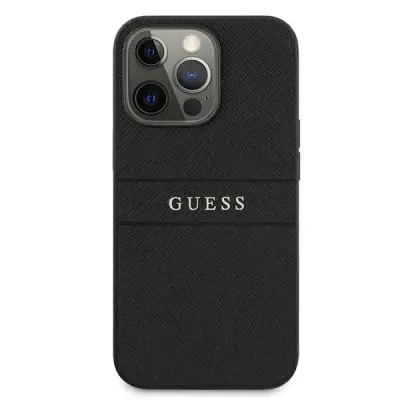 Ovitek GUESS Saffiano GUHCP13LPSASBBK, Iphone 13/ 13 Pro, črn