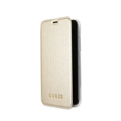 Preklopna torbica original GUESS GUFLBKPXIGLTGO, Iphone XS, zlata