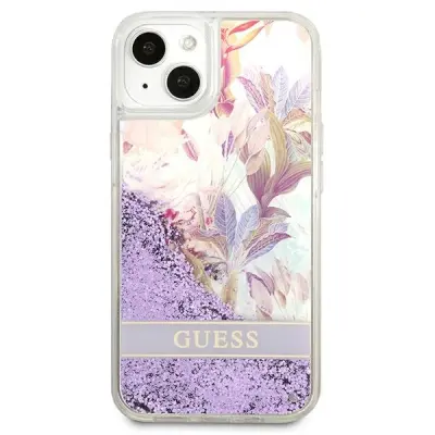 Guess zaščitni ovitek  Liquid Glitter Purple, Iphone 13