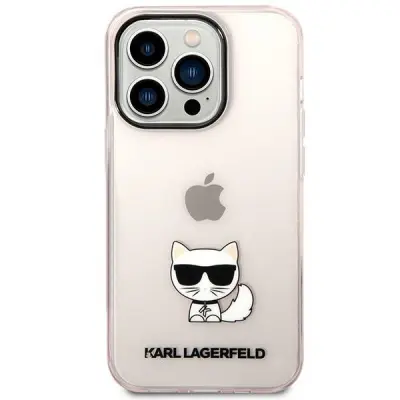 Ovitek KARL LAGERFELD KLHCP14LCTTRI, Iphone 14 Pro, roza