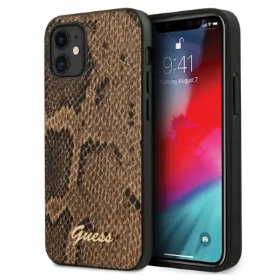 Ovitek GUESS GUHCP12MPUSNSMLBR Iphone 12/12 PRO, rjav