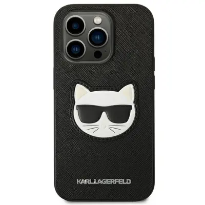 Ovitek KARL LAGERFELD KLHCP14XSAPCHK, Iphone 14 Pro Max, črn