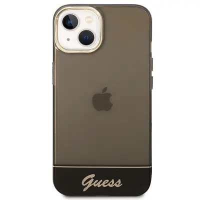 Guess zaščitni ovitek Translucent HardCase Black, Iphone 14 Plus