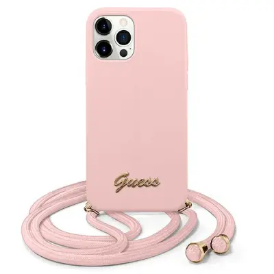 Ovitek GUESS GUHCP12LLSCLMGLP, Iphone 12/12 PRO MAX, roza