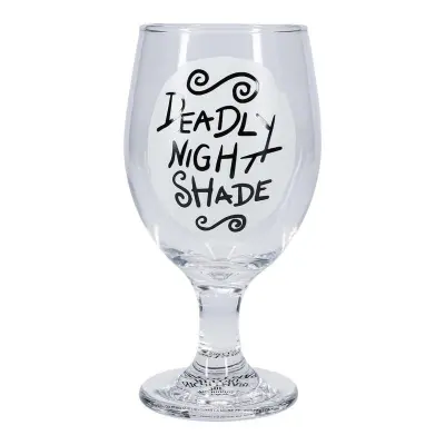 Paladone Nightmare Before Christmas Glow in the Dark Glass, zbirateljska skodelica Deadly Nightshade 350 ml