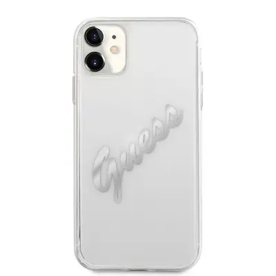Ovitek GUESS GUHCN61KTRSVSI Iphone 11, srebrn