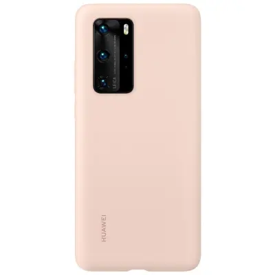 Original silikonski ovitek HUAWEI P40 Pro, roza