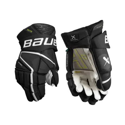 Hokejske rokavice BAUER Vapor Hyperlite - Senior črno-bele, vel.: 14.0