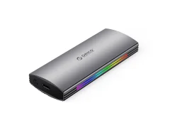 Zunanje ohišje za M.2 NVMe 2230-2280 v USB3.2 Gen2 Type-C, 10Gbps, RGB, aluminij, sivo, ORICO M2R2-G2