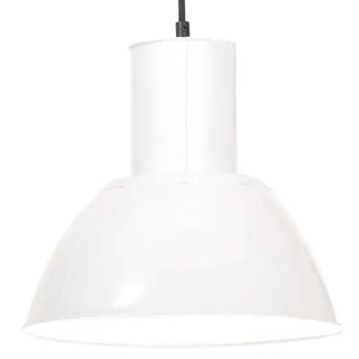 vidaXL Viseča svetilka 25 W bela okrogla 28,5 cm E27