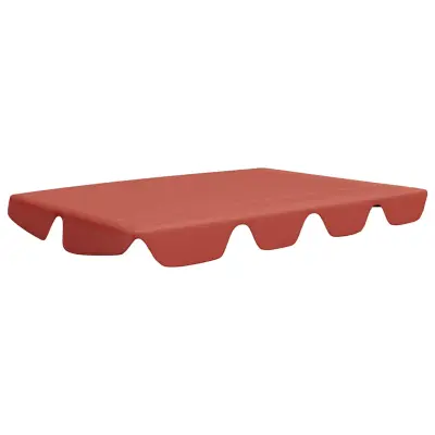 vidaXL Streha za vrtno gugalnico terakota 150/130x105/70 cm