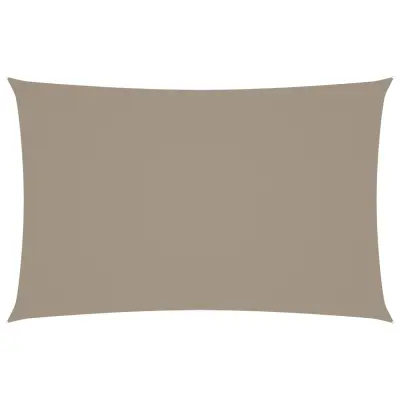 vidaXL Senčno jadro oksford blago pravokotno 5x8 m taupe
