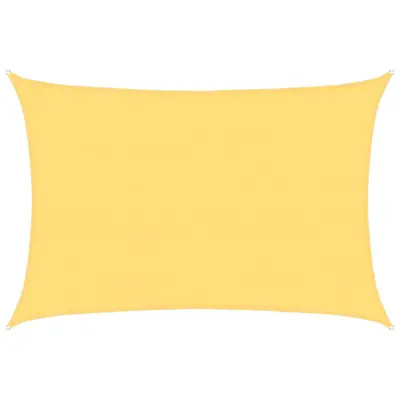 vidaXL Senčno jadro 160 g/m² bež 5x6 m HDPE