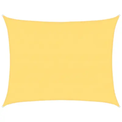 vidaXL Senčno jadro 160 g/m² bež 6x7 m HDPE