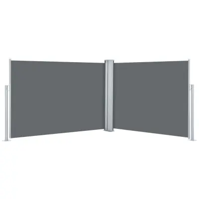 vidaXL Zložljiva stranska tenda antracitna 120x1000 cm