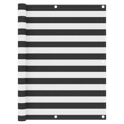 vidaXL Balkonsko platno antracitno in belo 120x600 cm oksford blago