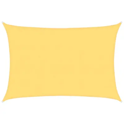 vidaXL Senčno jadro 160 g/m² bež 5x7 m HDPE