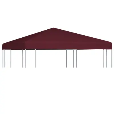 vidaXL Streha za paviljon 310 g/m² 3x3 m bordo