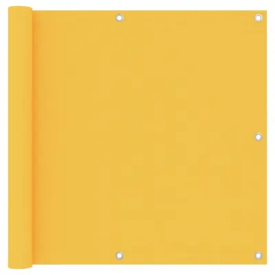 vidaXL Balkonsko platno rumeno 90x500 cm oksford blago