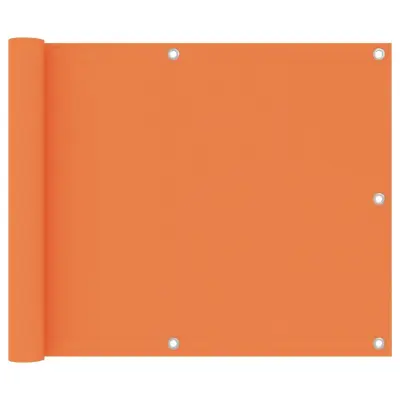 vidaXL Balkonsko platno oranžno 75x500 cm oksford blago