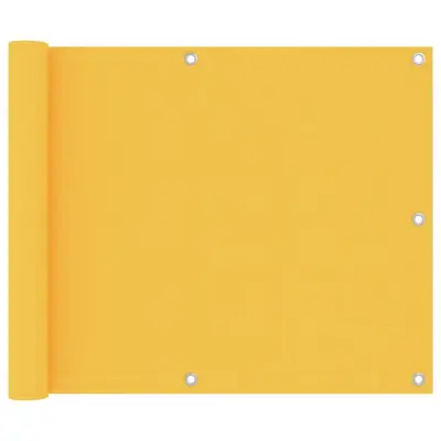 vidaXL Balkonsko platno rumeno 75x600 cm oksford blago