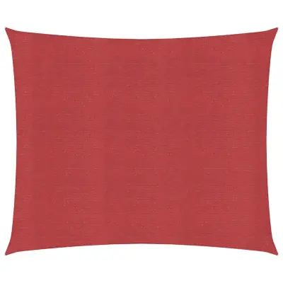 vidaXL Senčno jadro 160 g/m² rdeče 4,5x4,5 m HDPE