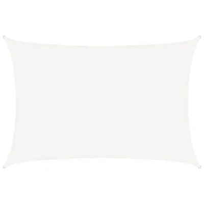 vidaXL Senčno jadro 160 g/m² belo 5x7 m HDPE