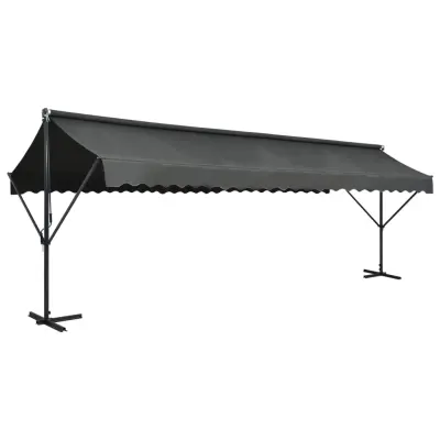 vidaXL Prostostoječa tenda 600x300 cm antracitna