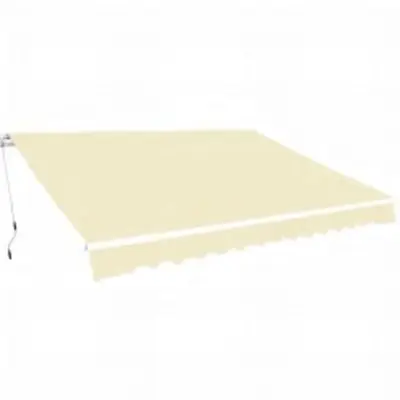 vidaXL Ročno zložljiva tenda 600 cm krem