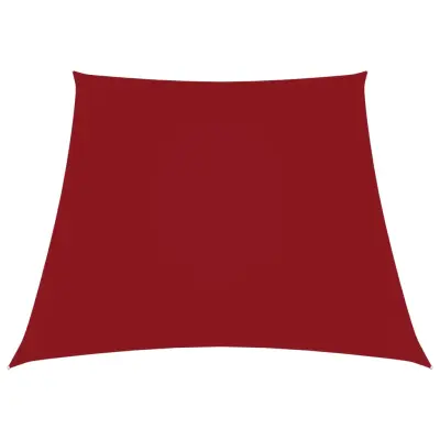 vidaXL Senčno jadro oksford blago trapez 2/4x3 m rdeče