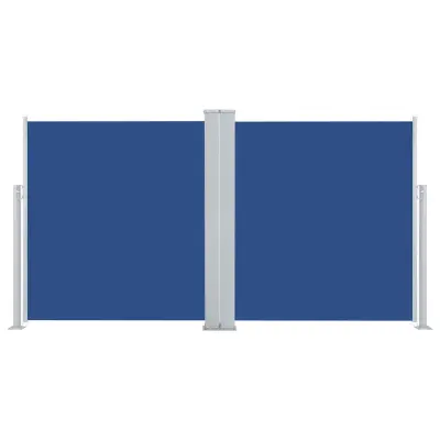 vidaXL Zložljiva stranska tenda modra 160x600 cm